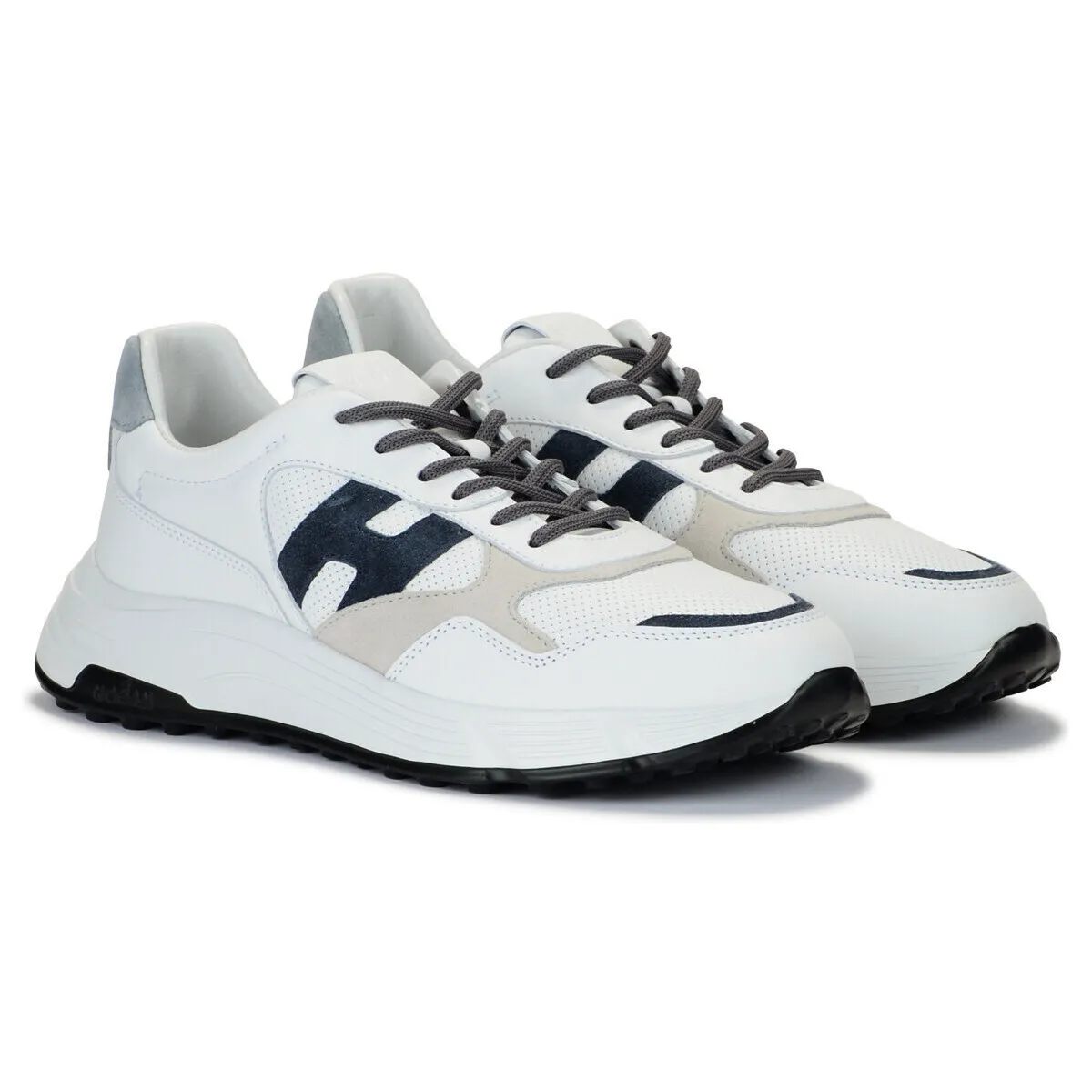 Zapatilla  Hyperlight blanco gris y azul