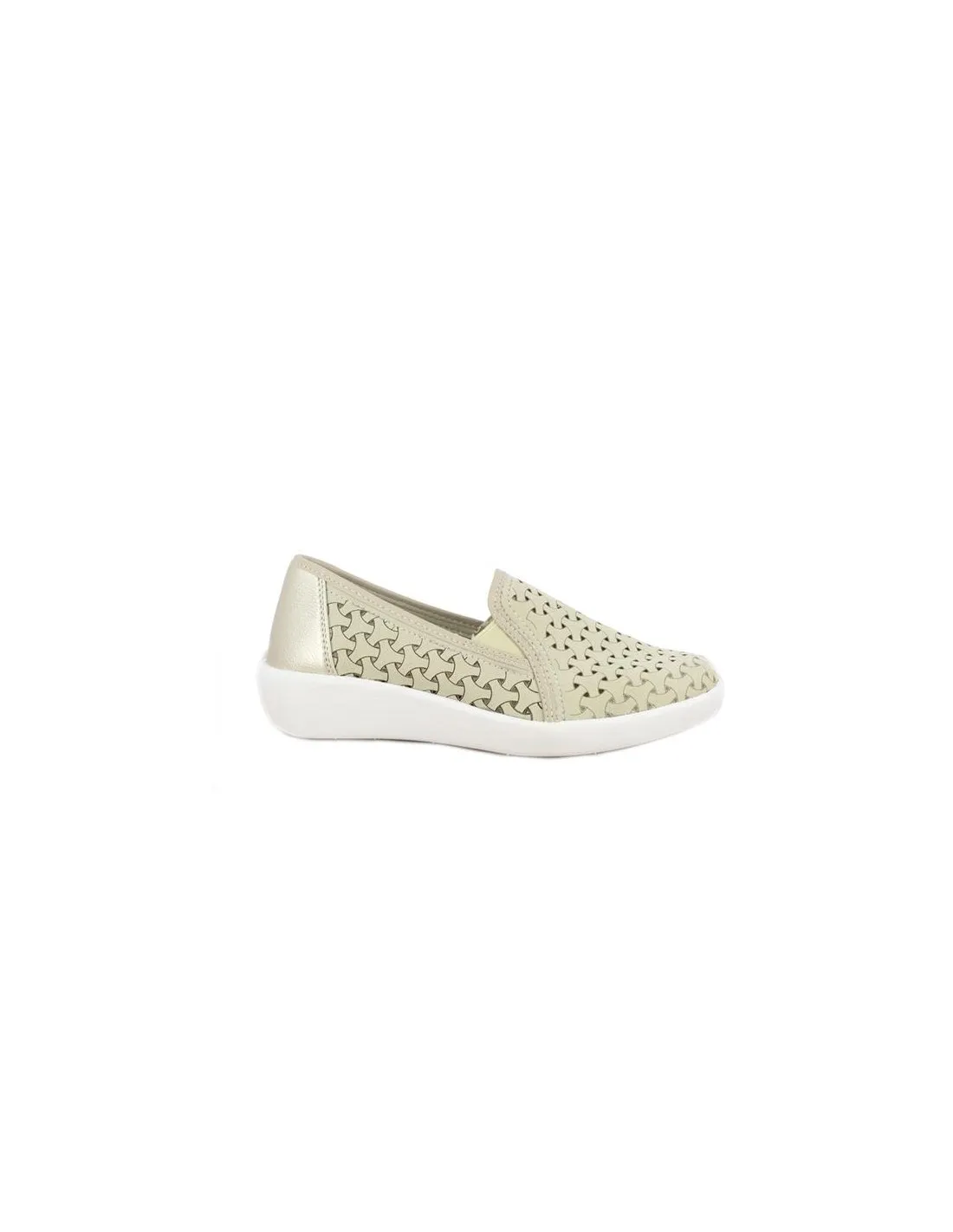 ZAPATILLA MOCASIN MUJER DOCTOR CUTILLAS 38465 BEIGE