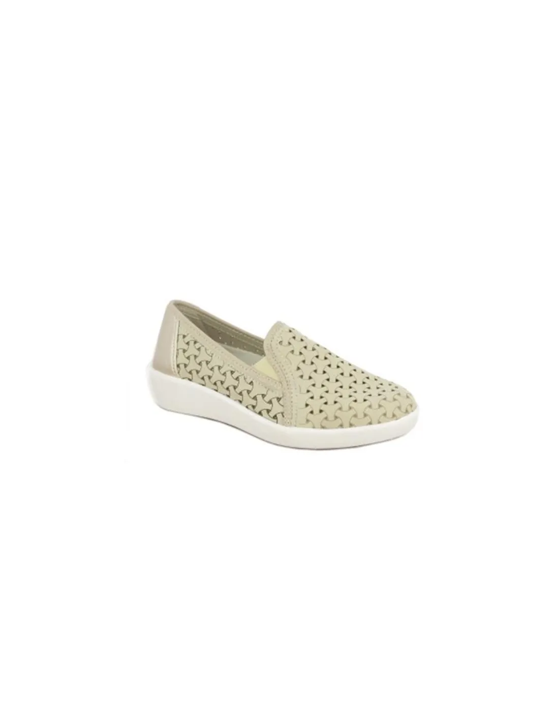 ZAPATILLA MOCASIN MUJER DOCTOR CUTILLAS 38465 BEIGE