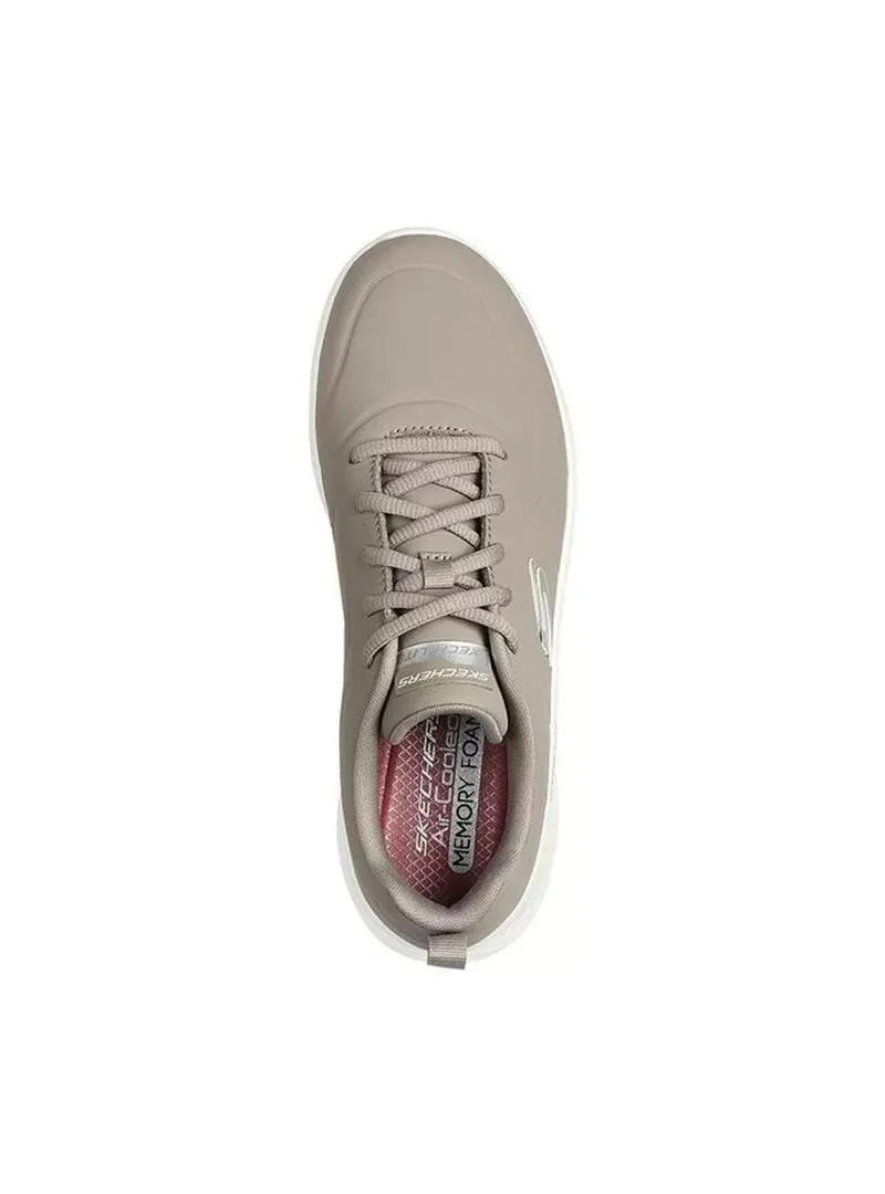 Zapatilla Mujer Skecher Lite Piel Beige
