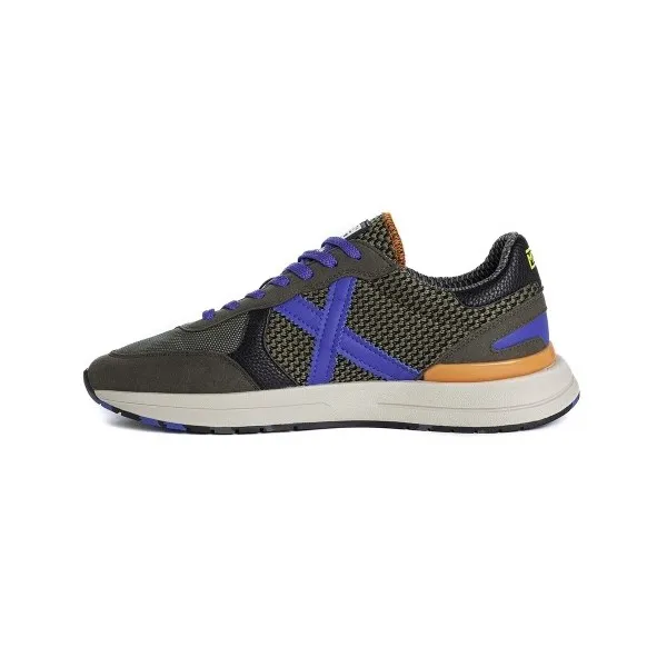 Zapatilla Munich Soon 36 Kaki Azul Hombre
