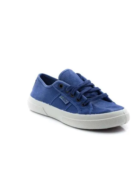 zapatilla natural world azul para mujer