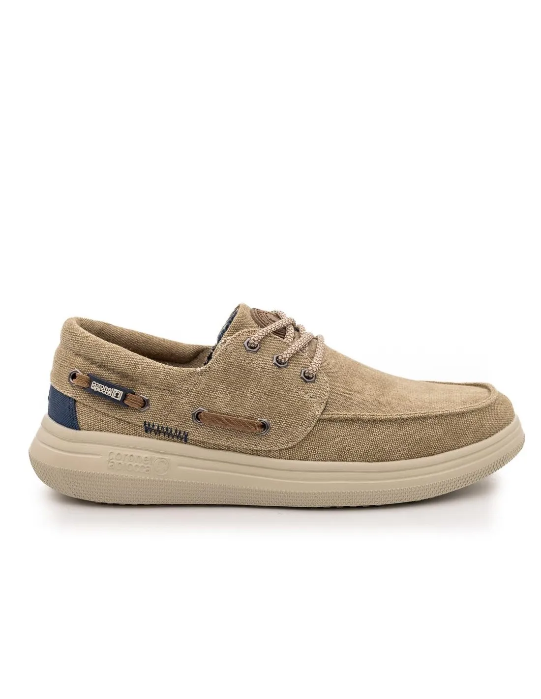ZAPATILLA NAUTICO HOMBRE CORONEL TAPIOCCA T630 BEIGE