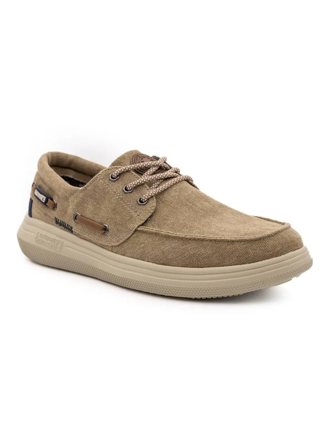 ZAPATILLA NAUTICO HOMBRE CORONEL TAPIOCCA T630 BEIGE