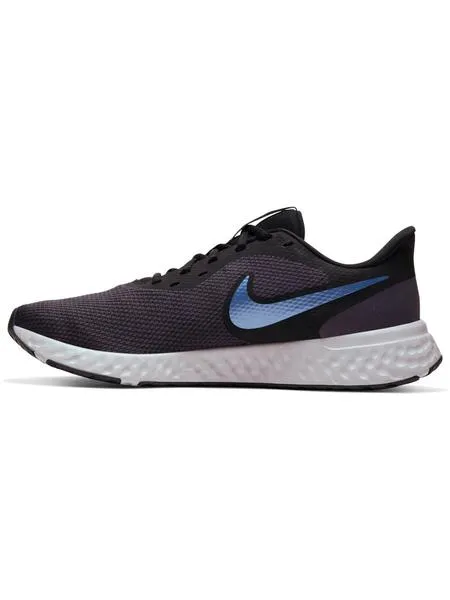zapatilla nike revolution 5 negro/azul hombre