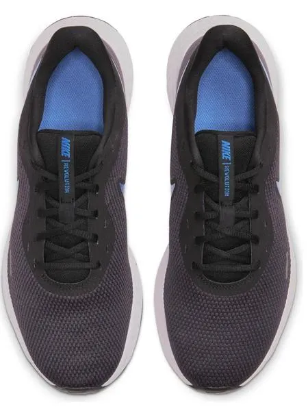 zapatilla nike revolution 5 negro/azul hombre
