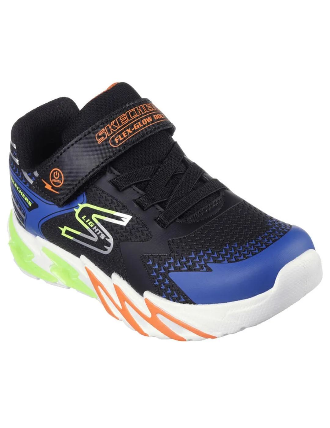 ZAPATILLA NIñO SKECHERS FLEX GLOW LUCES AZUL