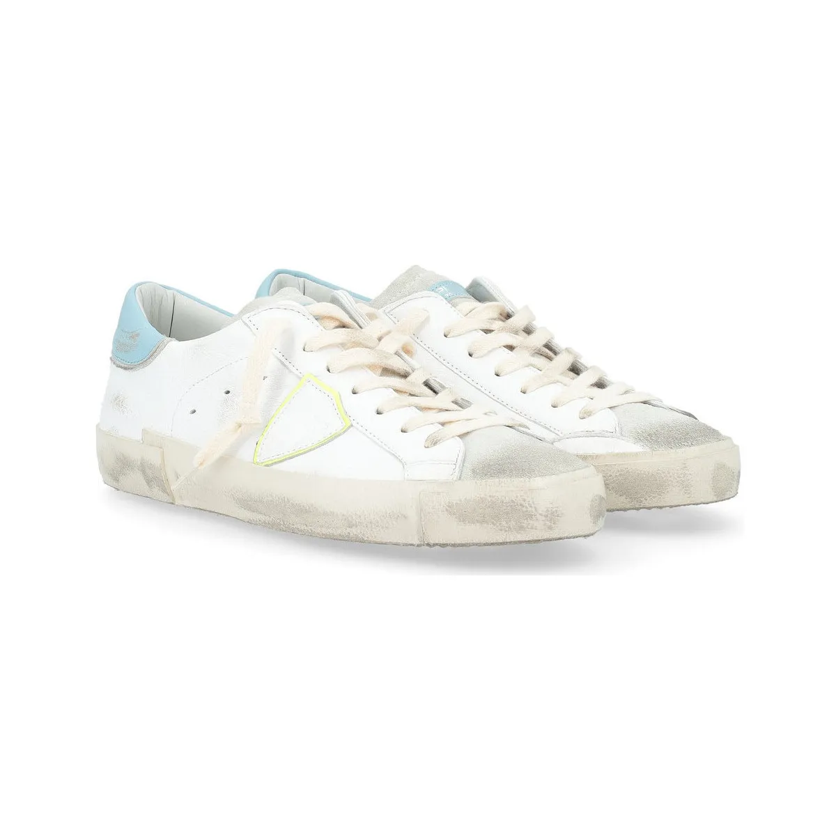 Zapatilla  París X blanco y azul