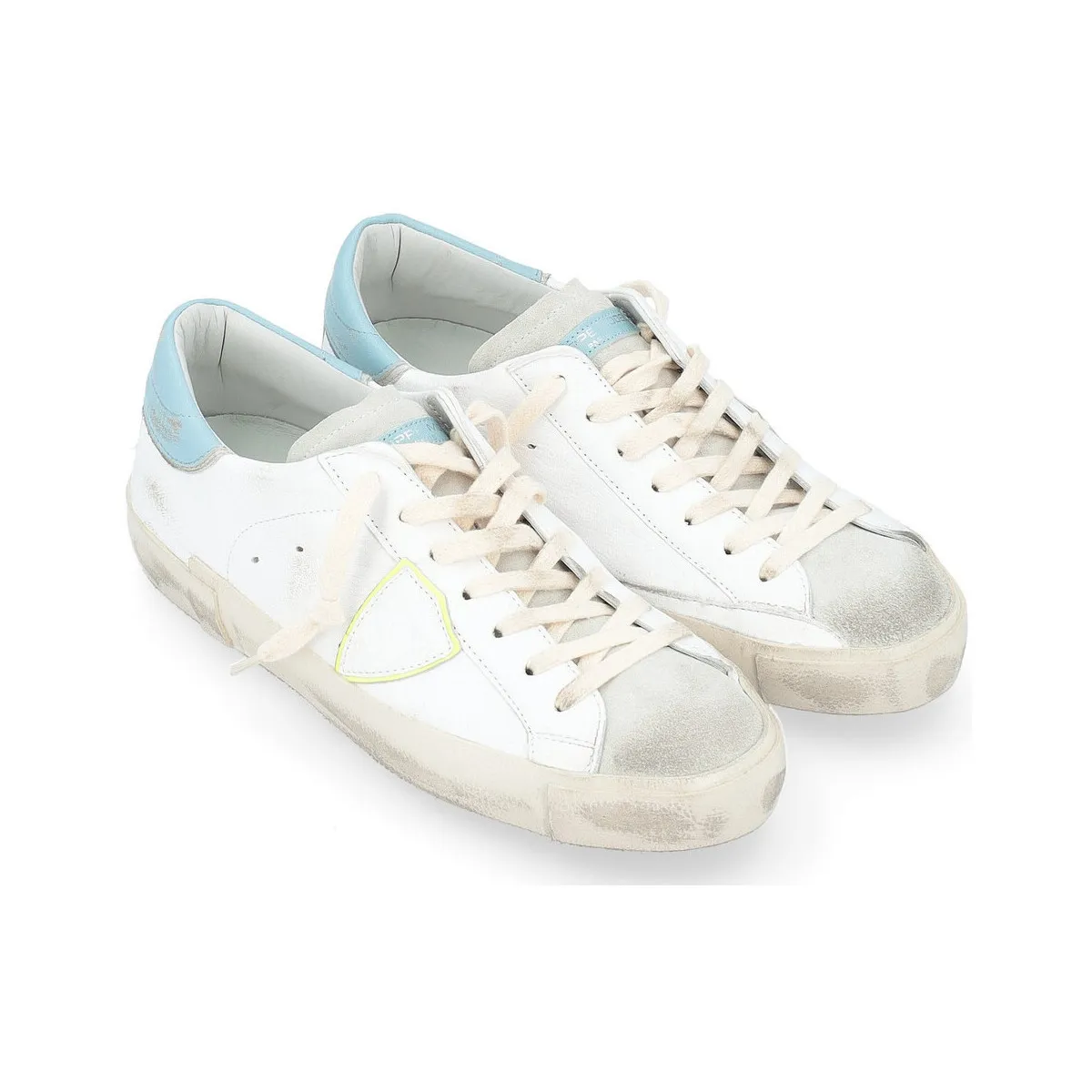 Zapatilla  París X blanco y azul