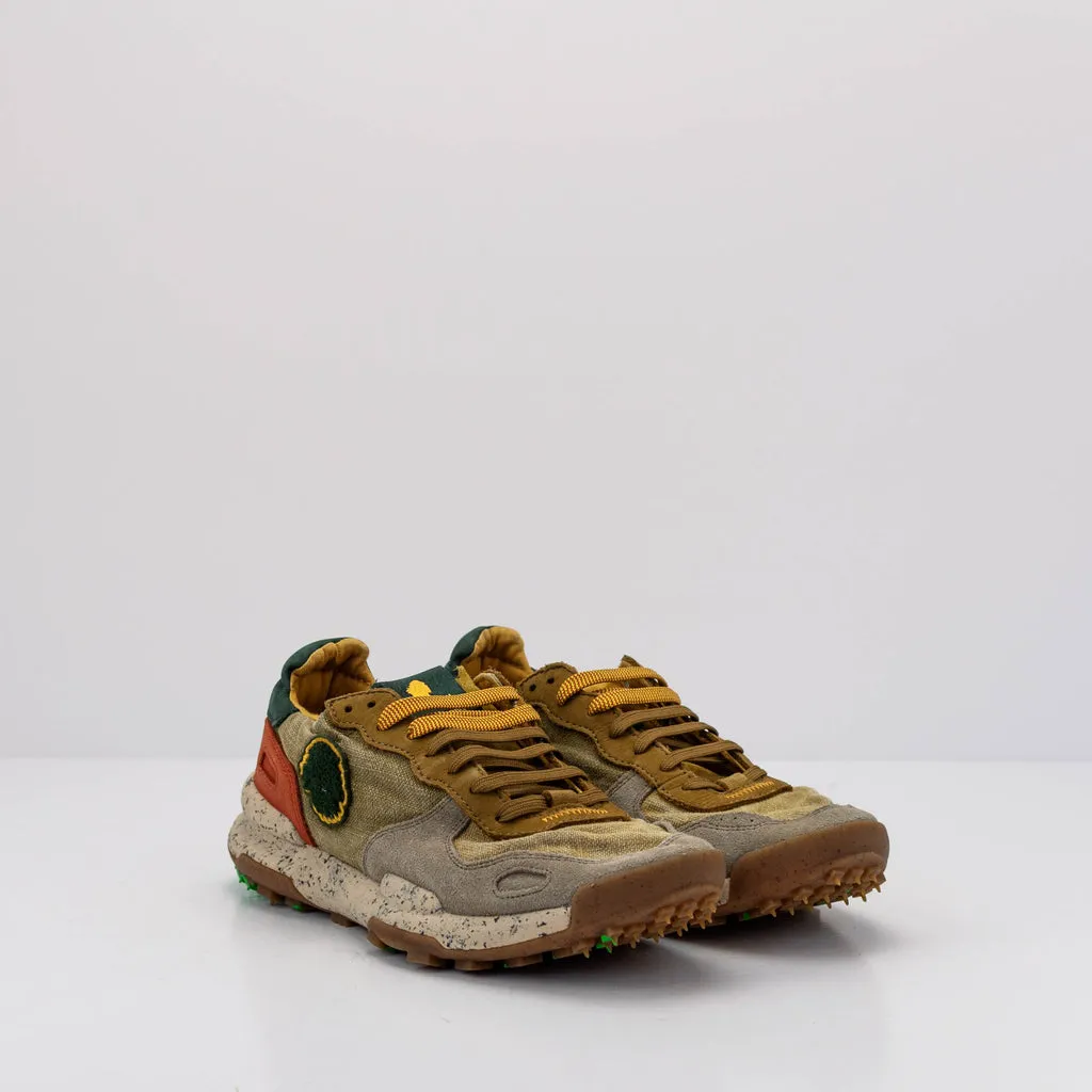 ZAPATILLA  SATORISAN  CHACRONA LINEN PSYCHADELIC KHAKI