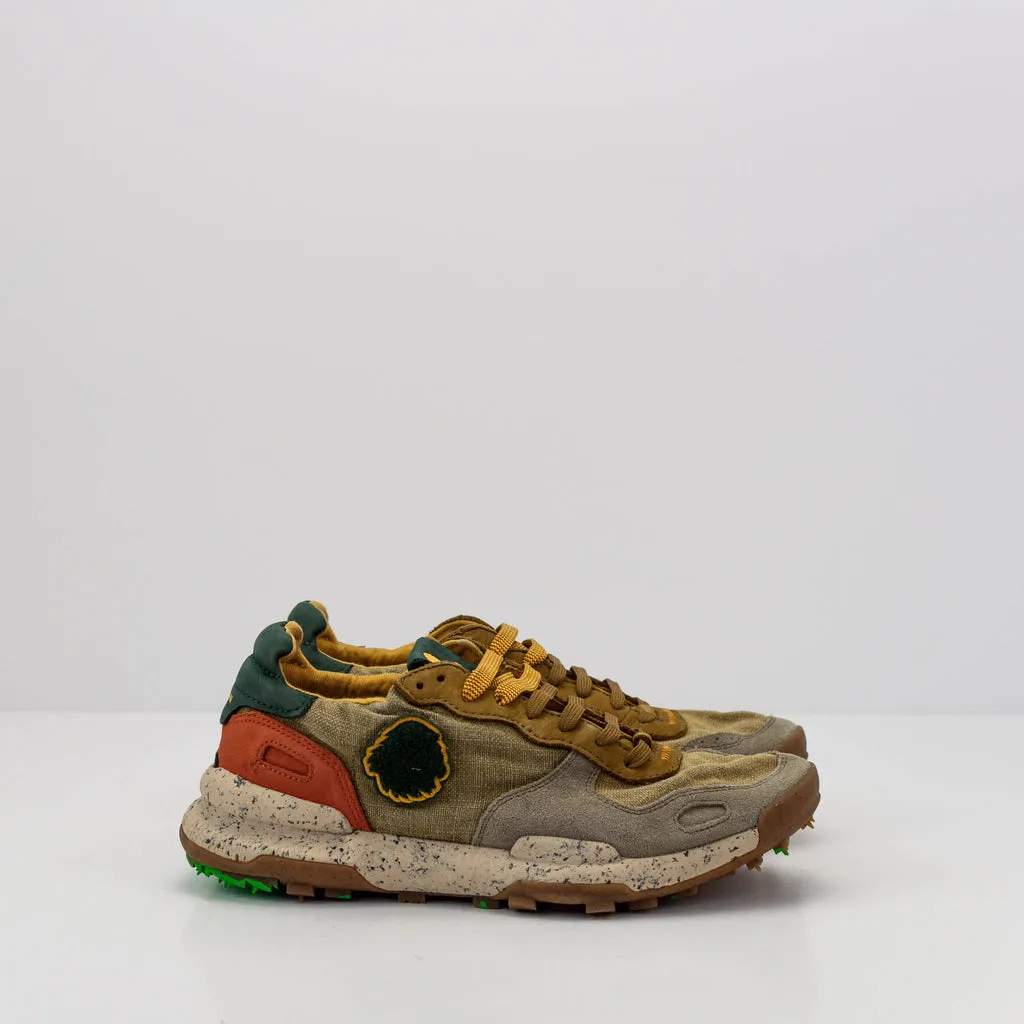 ZAPATILLA  SATORISAN  CHACRONA LINEN PSYCHADELIC KHAKI