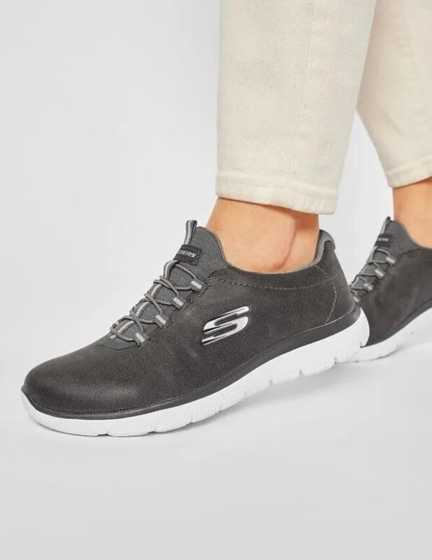 ZAPATILLA SKECHERS SUMMITSITZ BAZIK EN GRIS PARA MUJER