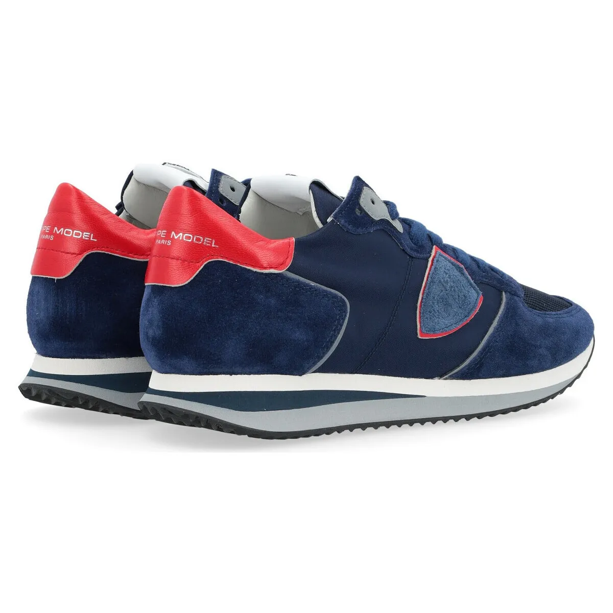 Zapatilla  Tropez X azul y rojo
