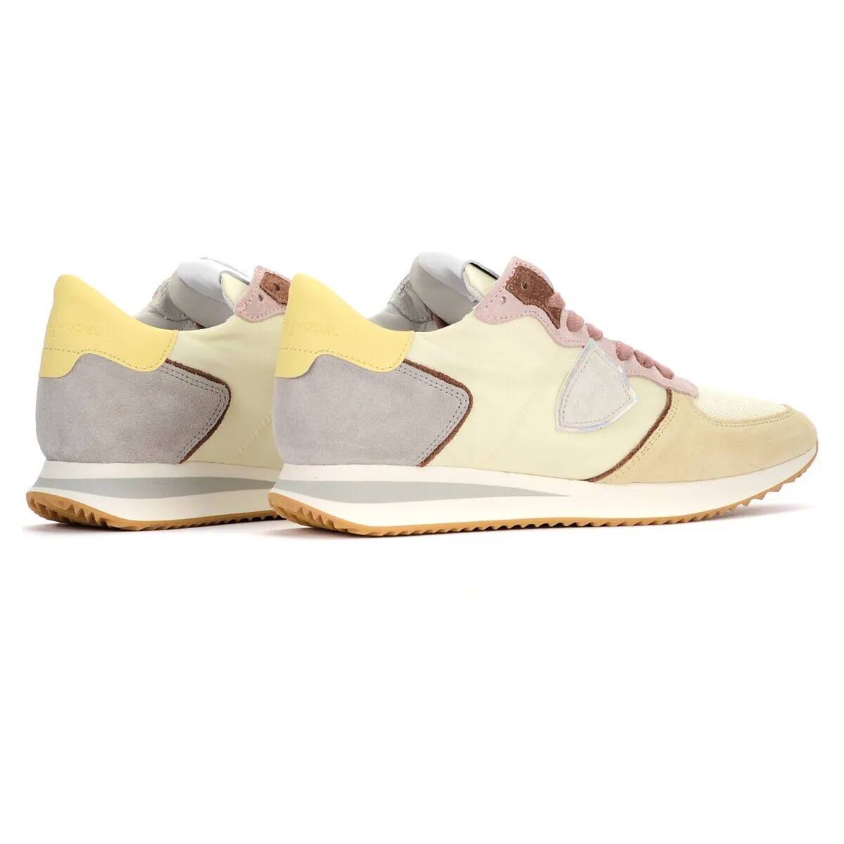 Zapatilla  Tropez X beige, rosa y burdeos