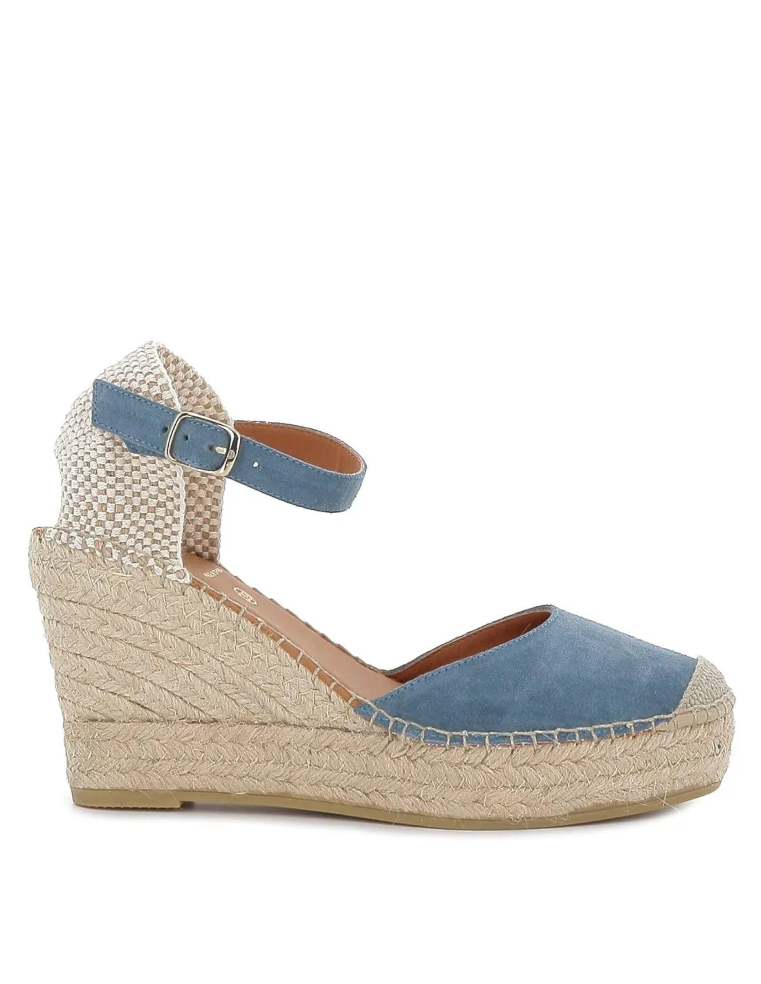 Zapatilla yute ante serraje azul Viguera