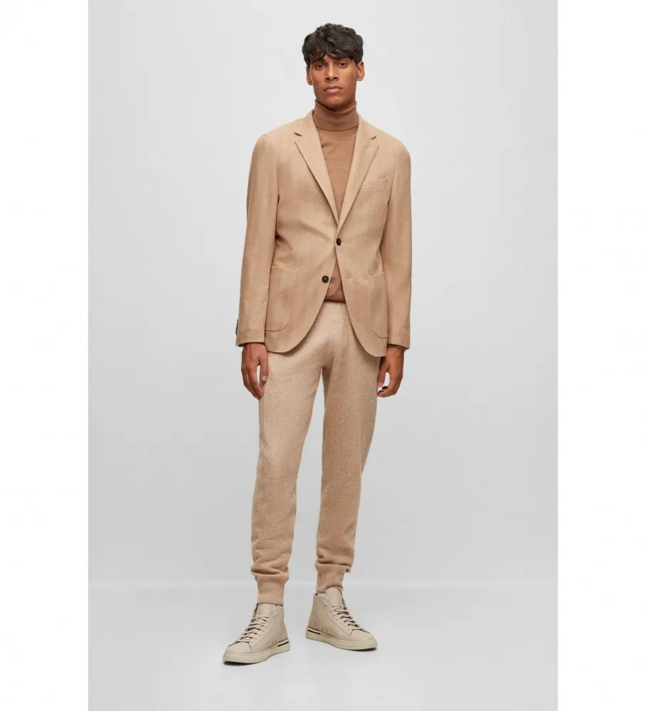 Zapatillas de piel Clint beige