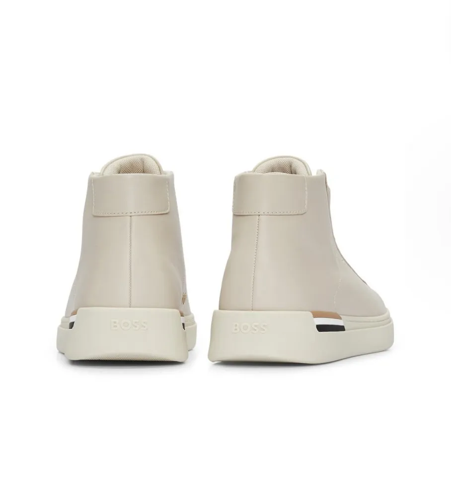Zapatillas de piel Clint beige