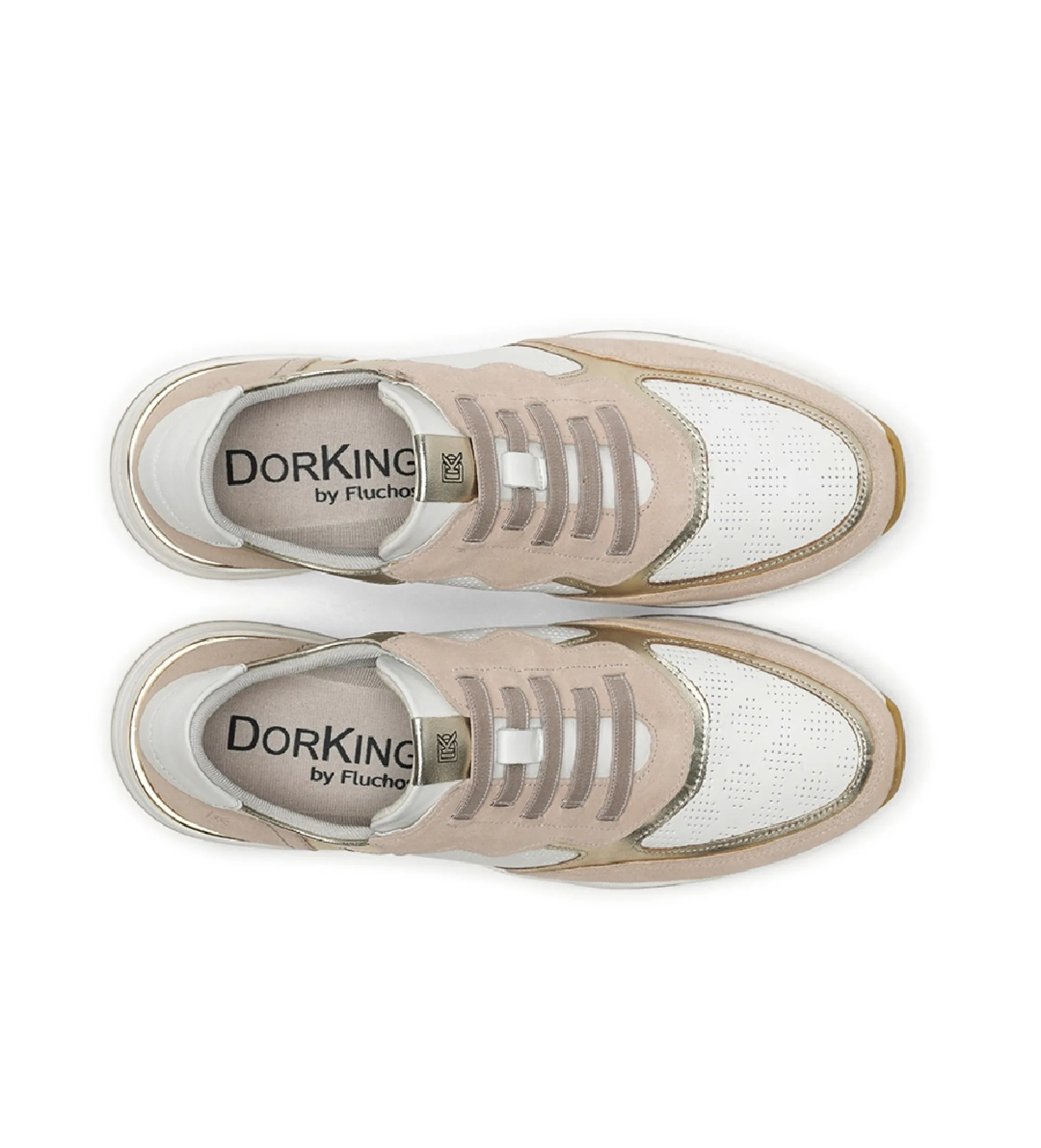 Zapatillas de Piel D9046 beige