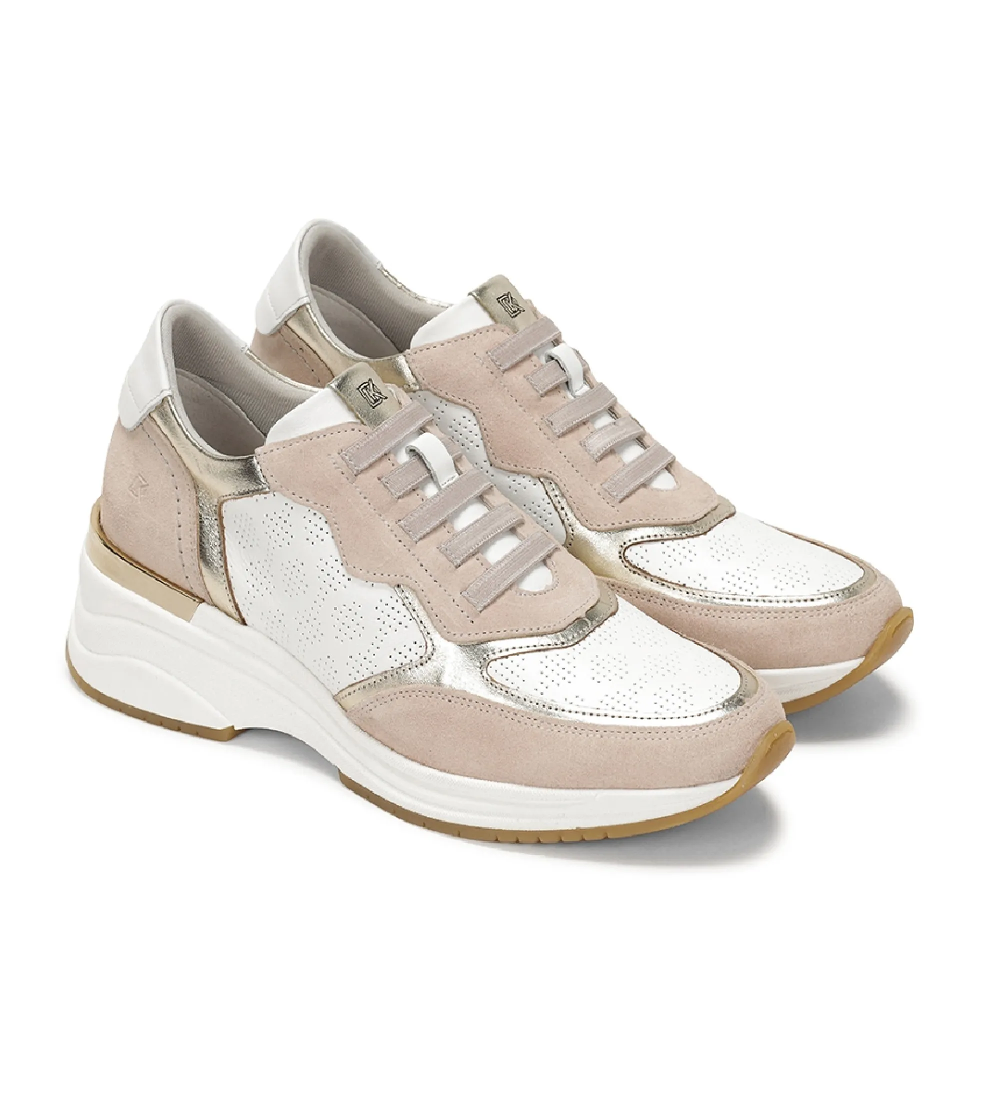 Zapatillas de Piel D9046 beige