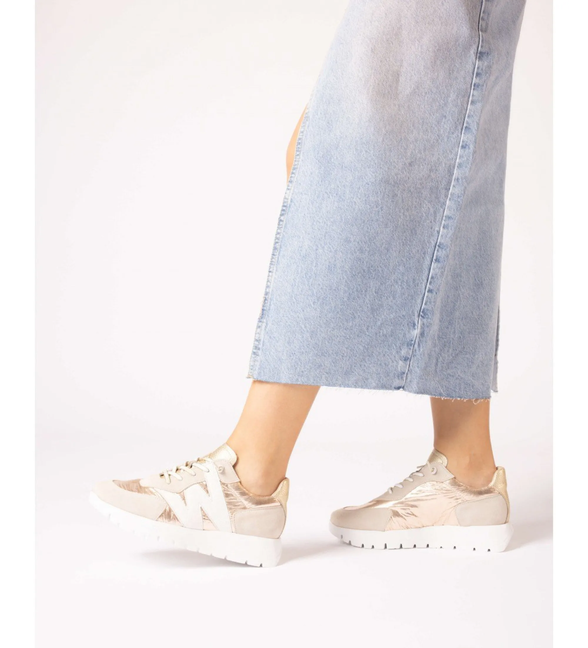 Zapatillas de piel Oslo beige