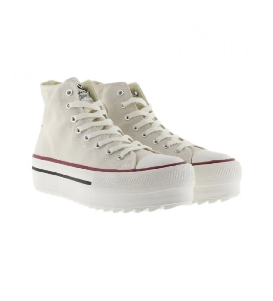 Zapatillas de piel Tribu beige
