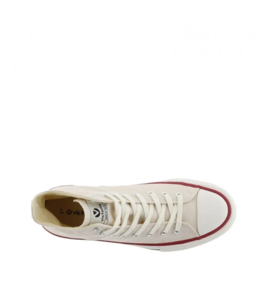 Zapatillas de piel Tribu beige