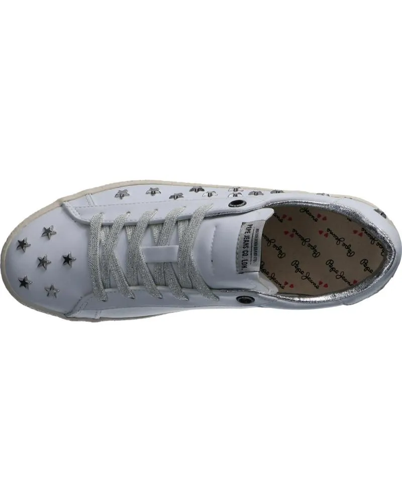 Zapatillas deporte de Niña PEPE JEANS PGS30411 PORTOBELLO 800 WHITE