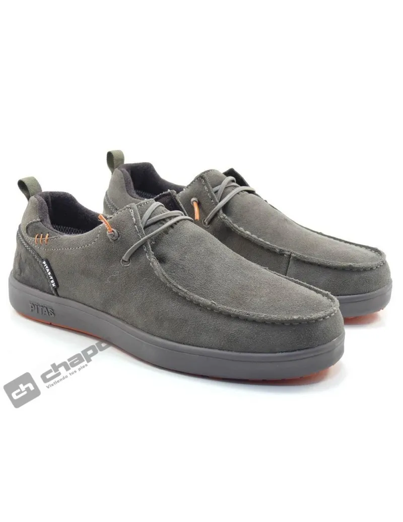 Zapatillas Deportiva Taupe Pitas Aral