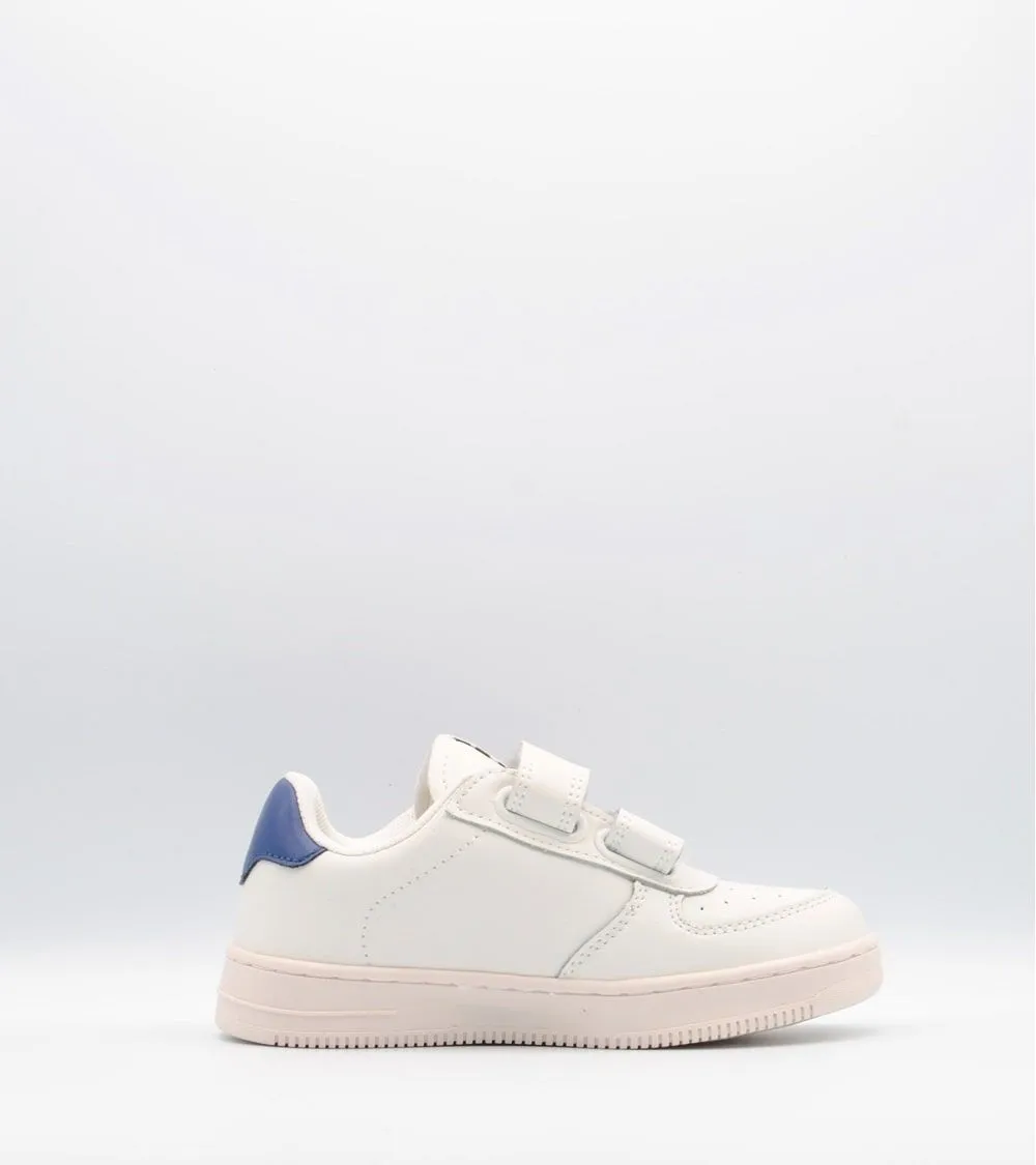 ZAPATILLAS DEPORTIVAS VICTORIA VELCRO BLANCO LOGO TEJA