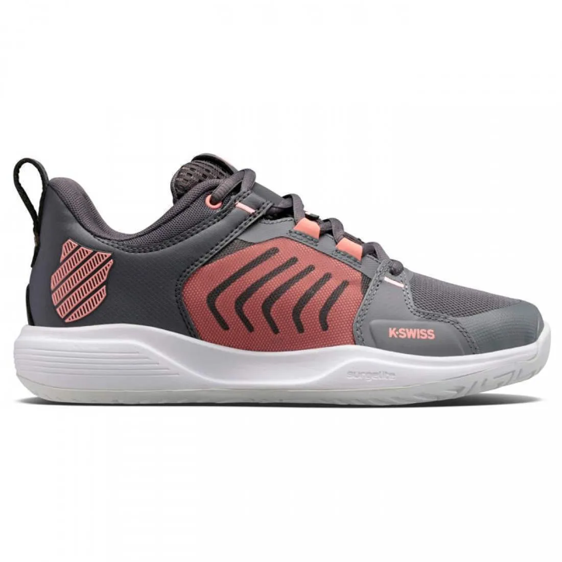 Zapatillas Kswiss Ultrashot Team Gris Rosa Mujer | Kswiss