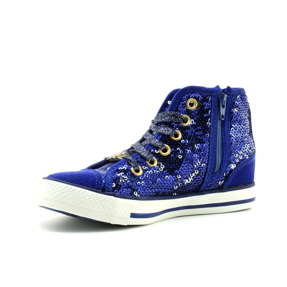 Zapatillas Lulú Lurex Azul