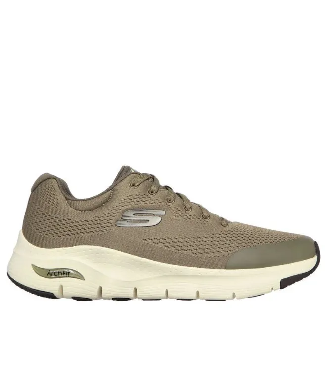 ZAPATILLAS SKECHERS ARCH FIT ENGINEERED MESH LACEUP HOMBRE OLIVA