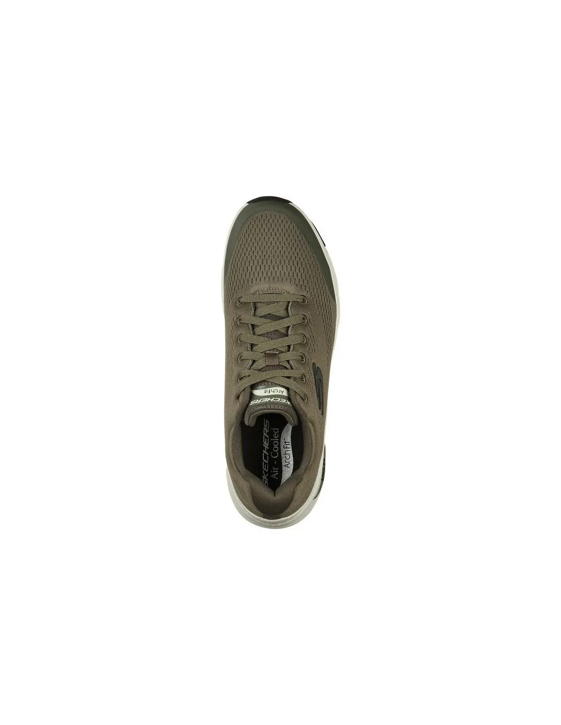 ZAPATILLAS SKECHERS ARCH FIT ENGINEERED MESH LACEUP HOMBRE OLIVA
