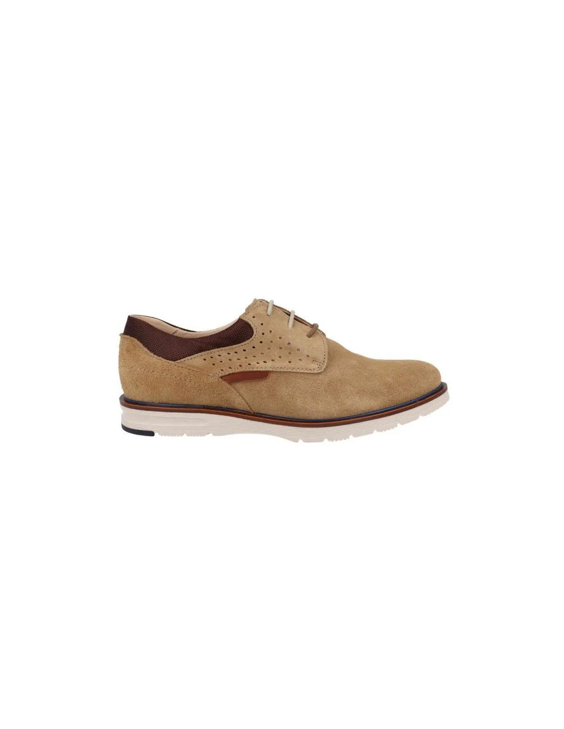 Zapatos caballero casual piel serraje