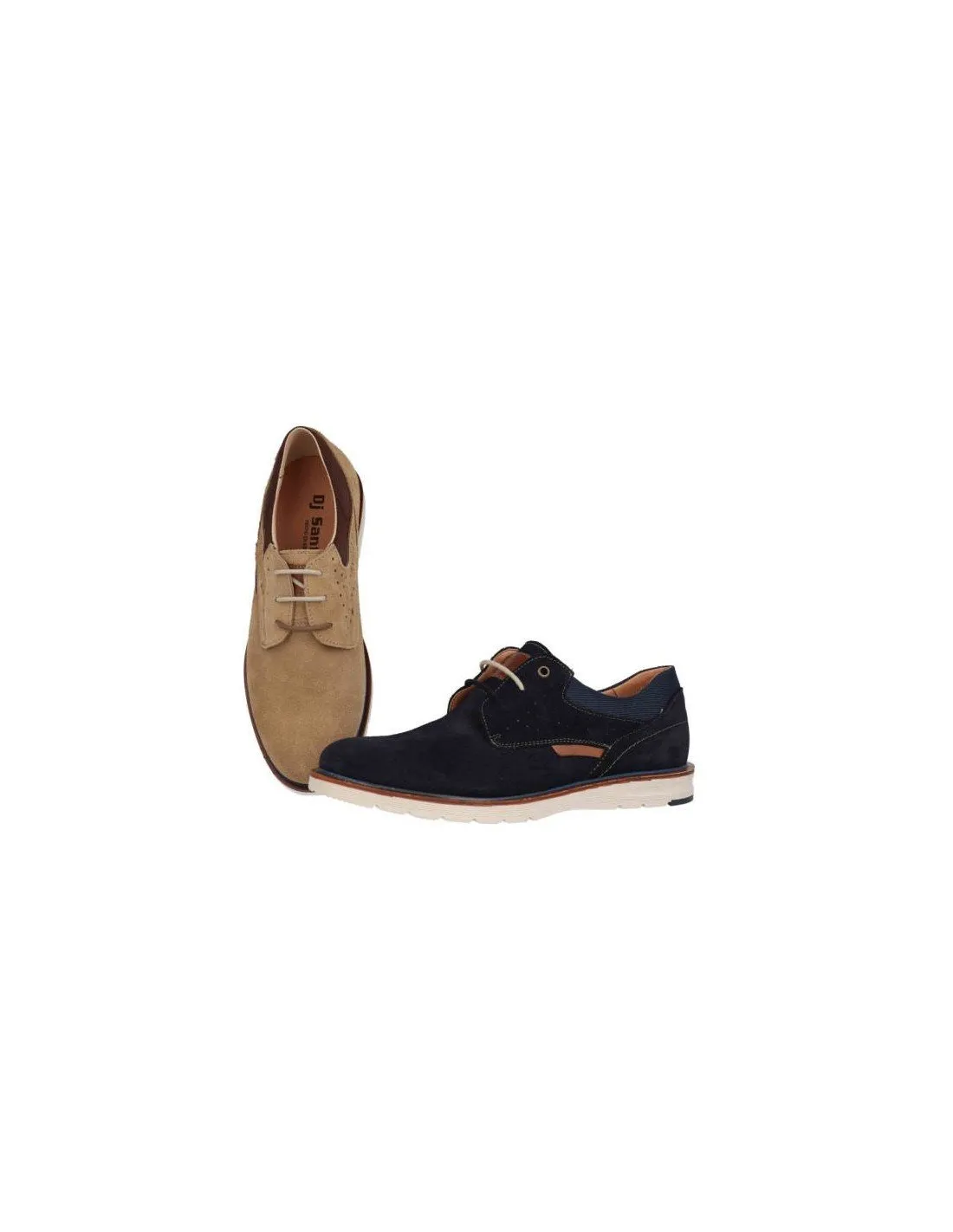 Zapatos caballero casual piel serraje
