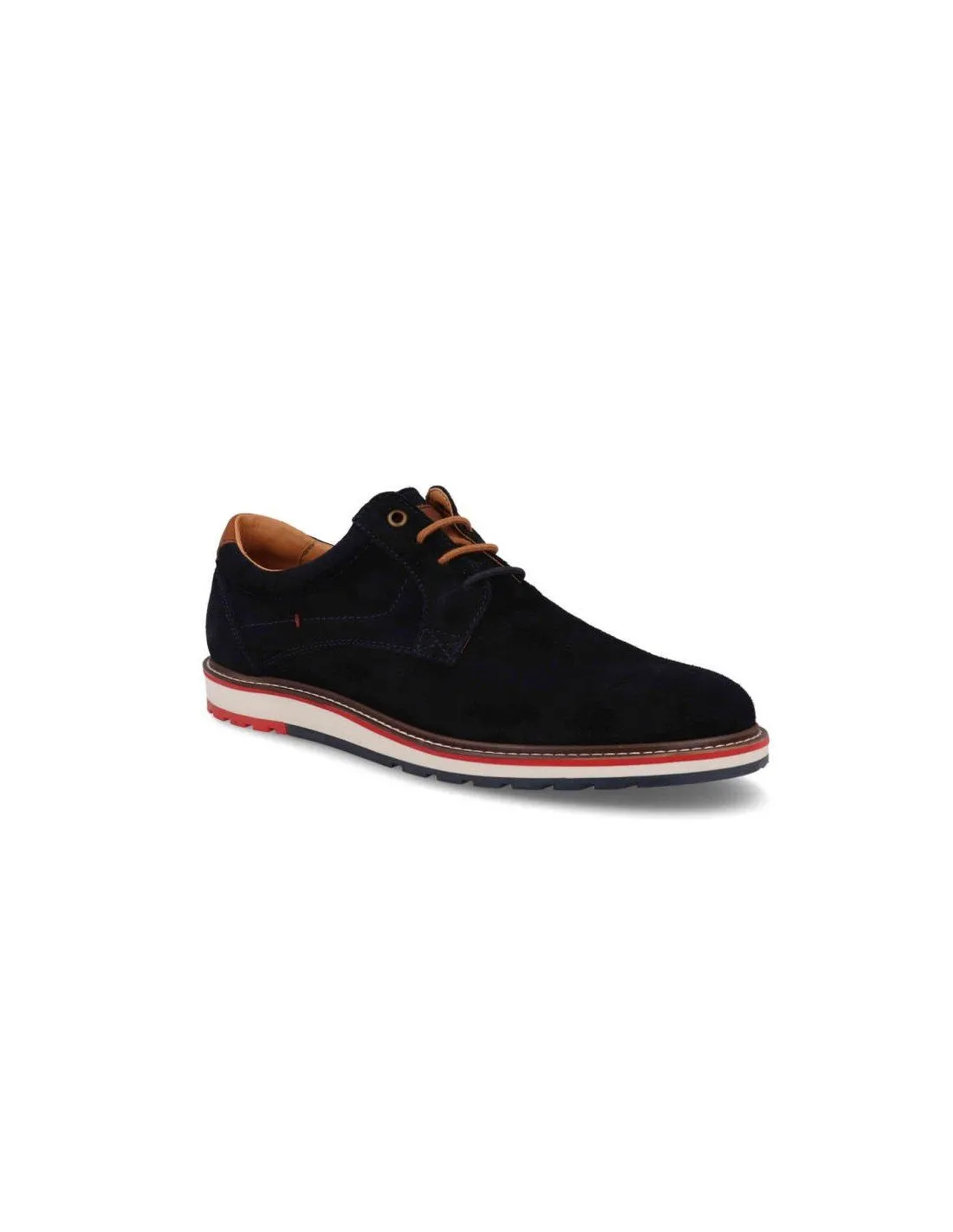 Zapatos casual hombre piel serraje