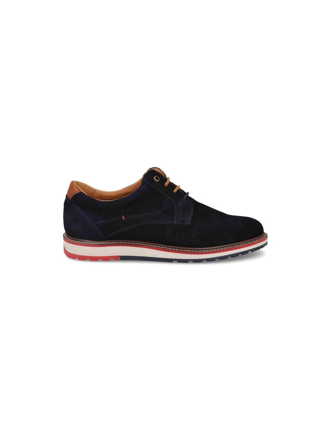 Zapatos casual hombre piel serraje