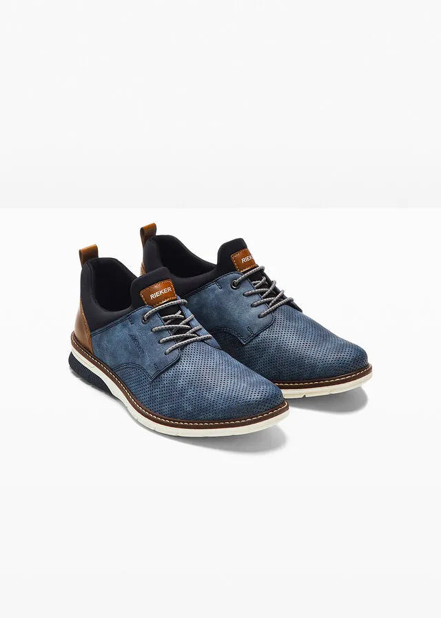 ZAPATOS CON CORDONES AZULCOñAC