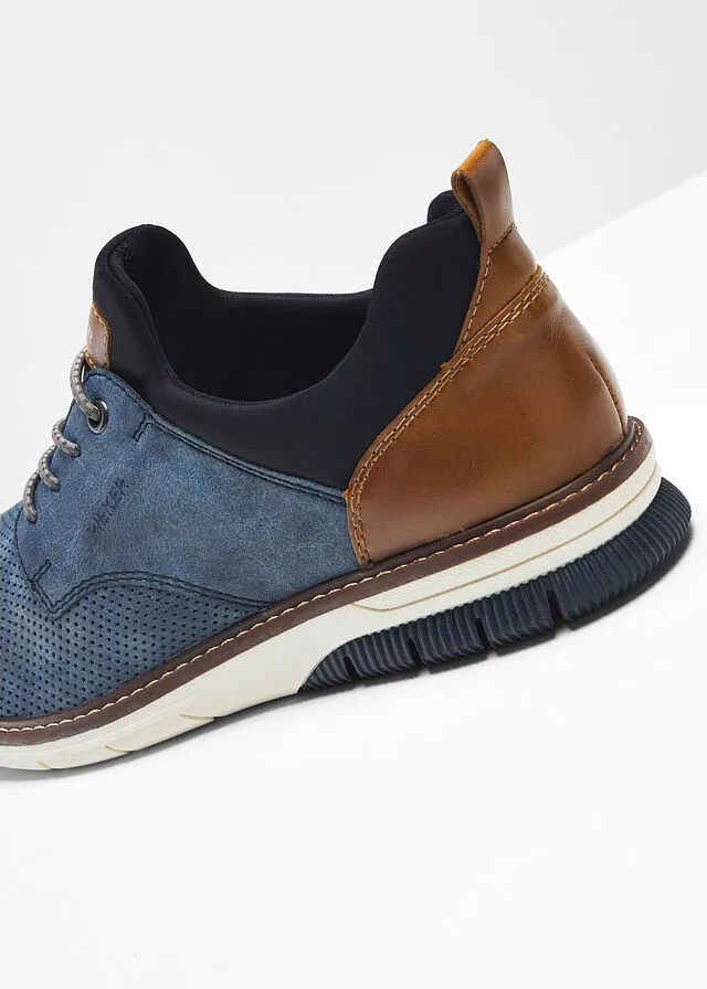 ZAPATOS CON CORDONES AZULCOñAC