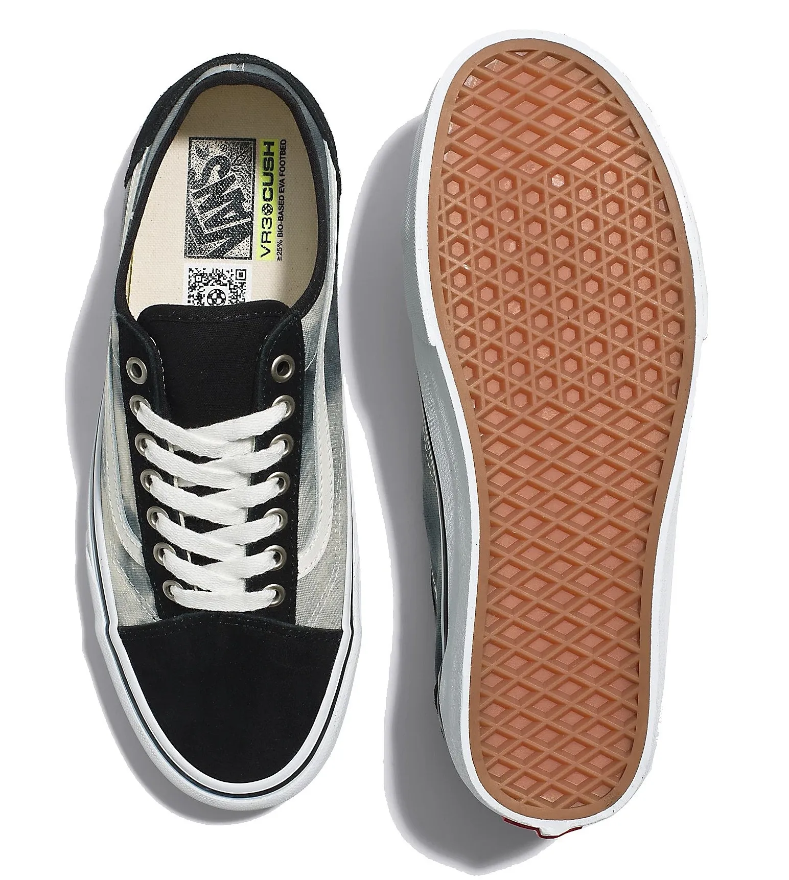ZAPATOS VANS OLD SKOOL TAPERED VR3  BLEACH WASH BLACK