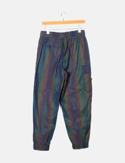 Zara Pantalón slouchy irisado