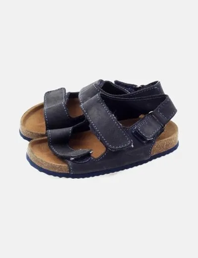 Zara Sandalias azul marino belcro