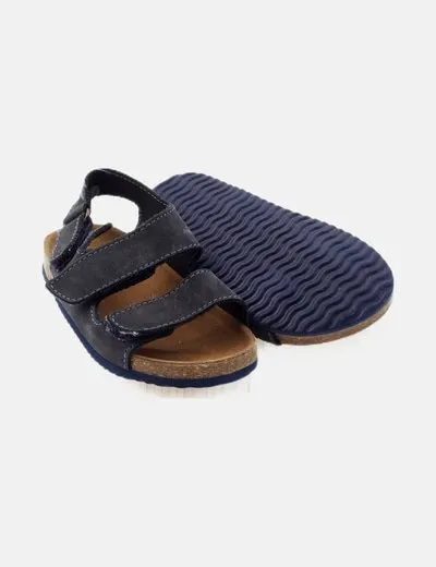 Zara Sandalias azul marino belcro